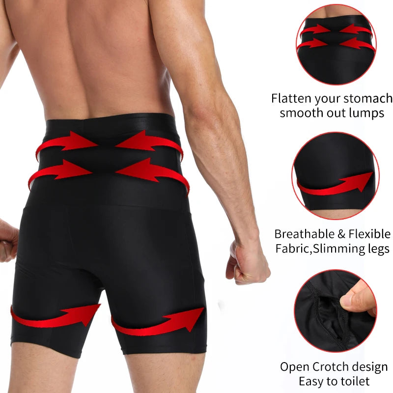 Men's Body Shaper Compression Shorts Shapewear