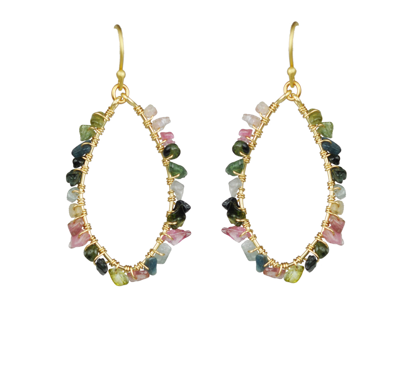 Mixed Tourmaline Earrings