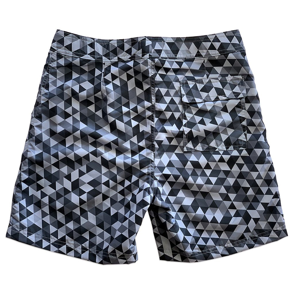 Surf Geometric Gray Sustainable 17" Boardshorts