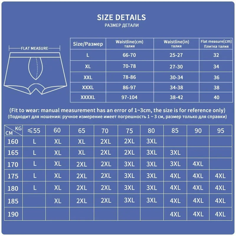 4-Pack Men's Plaid Cotton Boxer Shorts