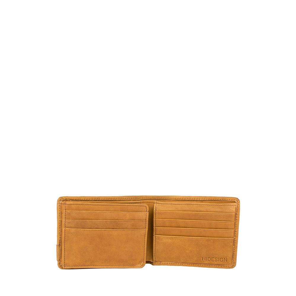 Camel RFID Blocking Trifold Leather Wallet