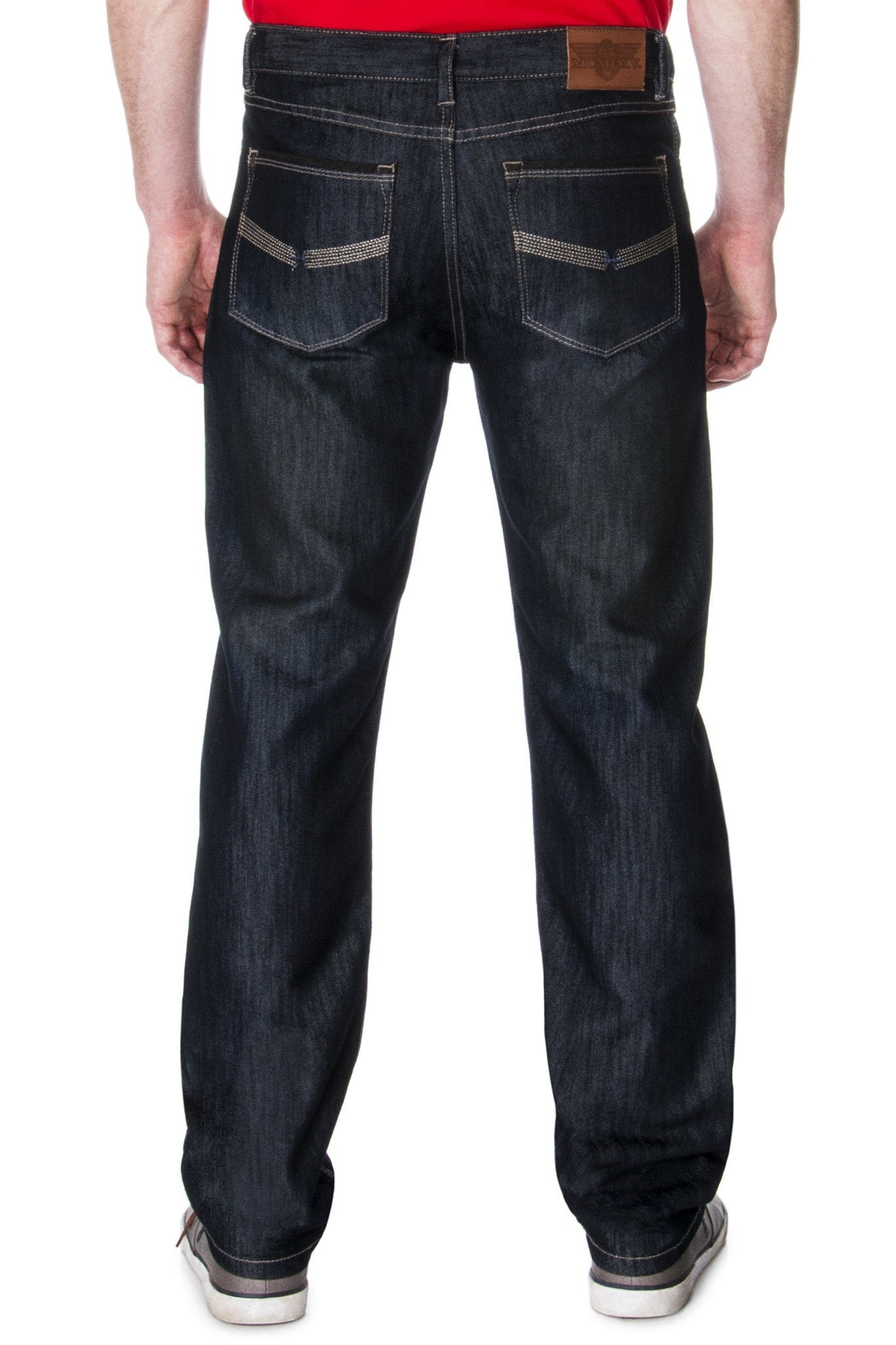 65 McMlxv Jean de lavado oscuro de mezclilla premium para hombre