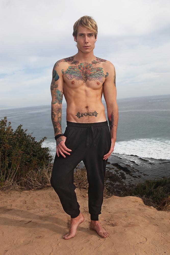 Pantalones de yoga con tiro caído para hombre "Ninja Joggers"