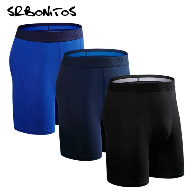 3pcs Long Boxer Shorts