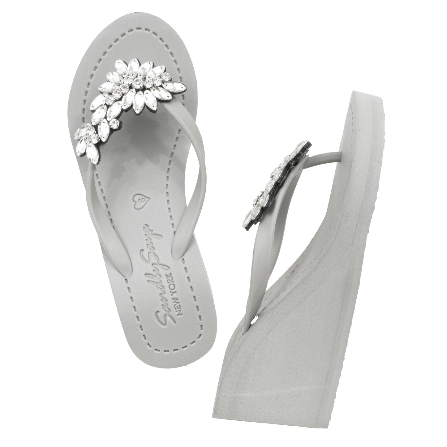 Manhattan (Crystal) - Women's High Wedge