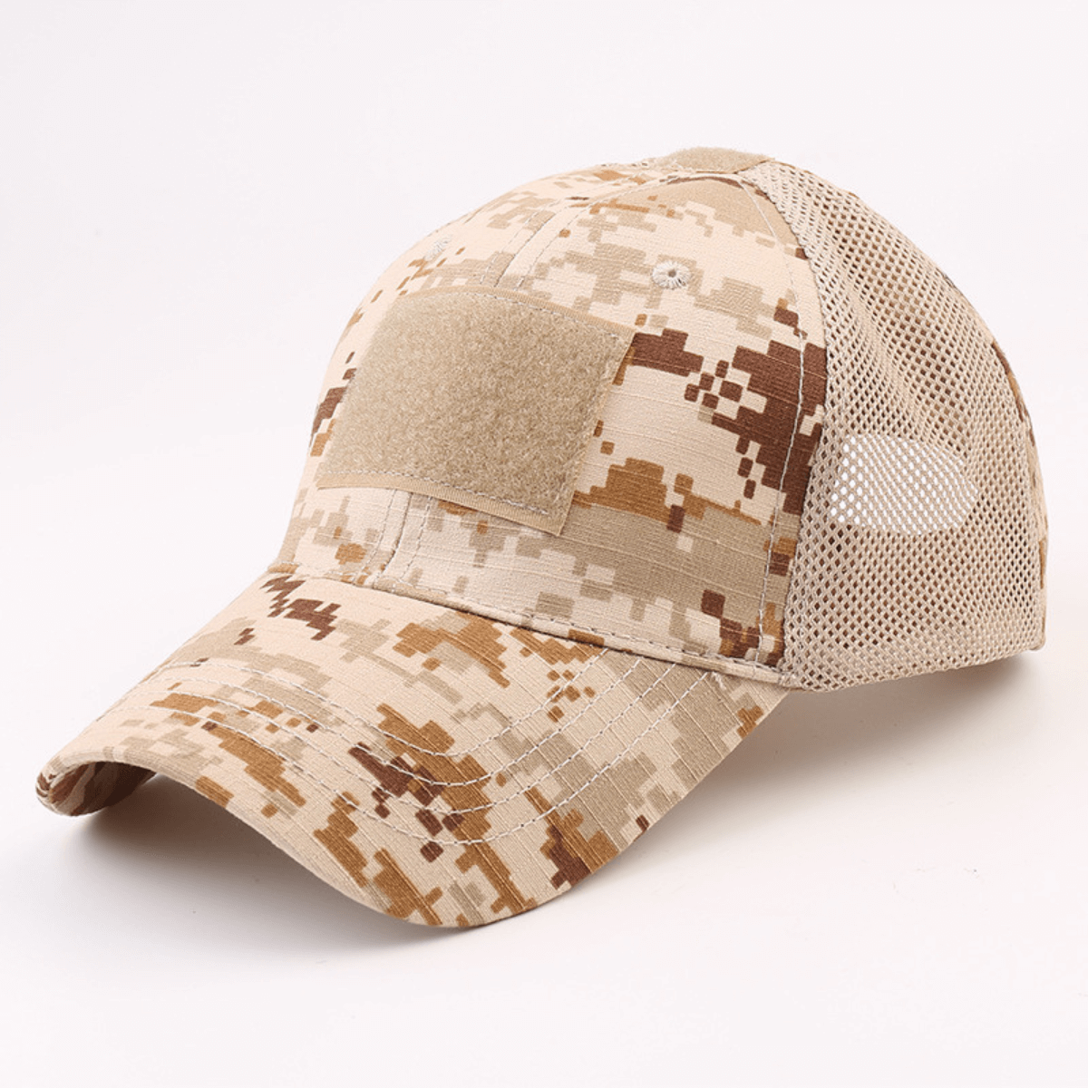 Gorra con parche de estilo táctico y correa ajustable