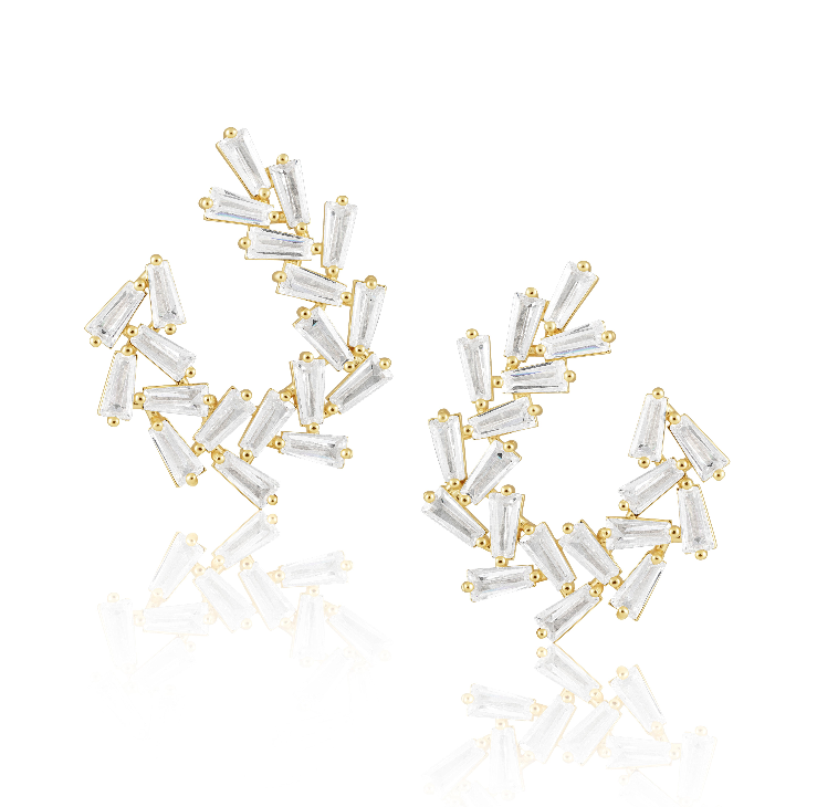 Arianna Baguette Earring