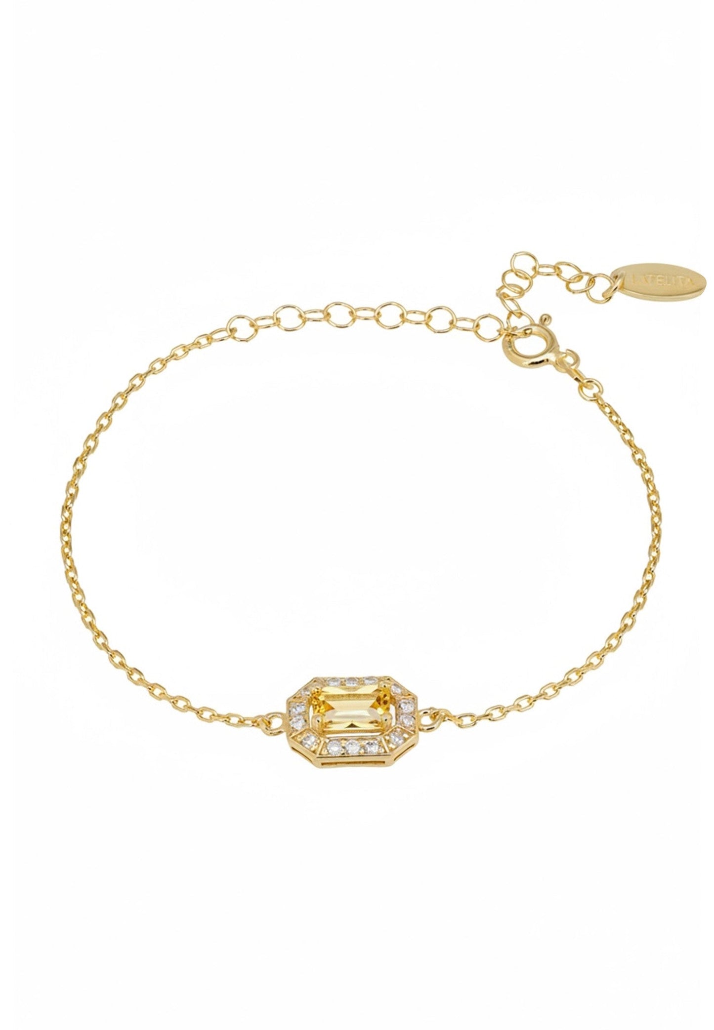 Whistledown Gemstone Bracelet Citrine Gold