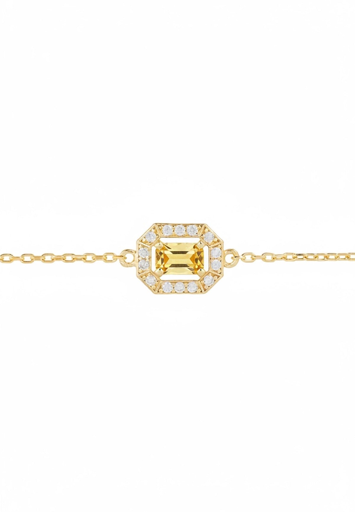 Whistledown Gemstone Bracelet Citrine Gold