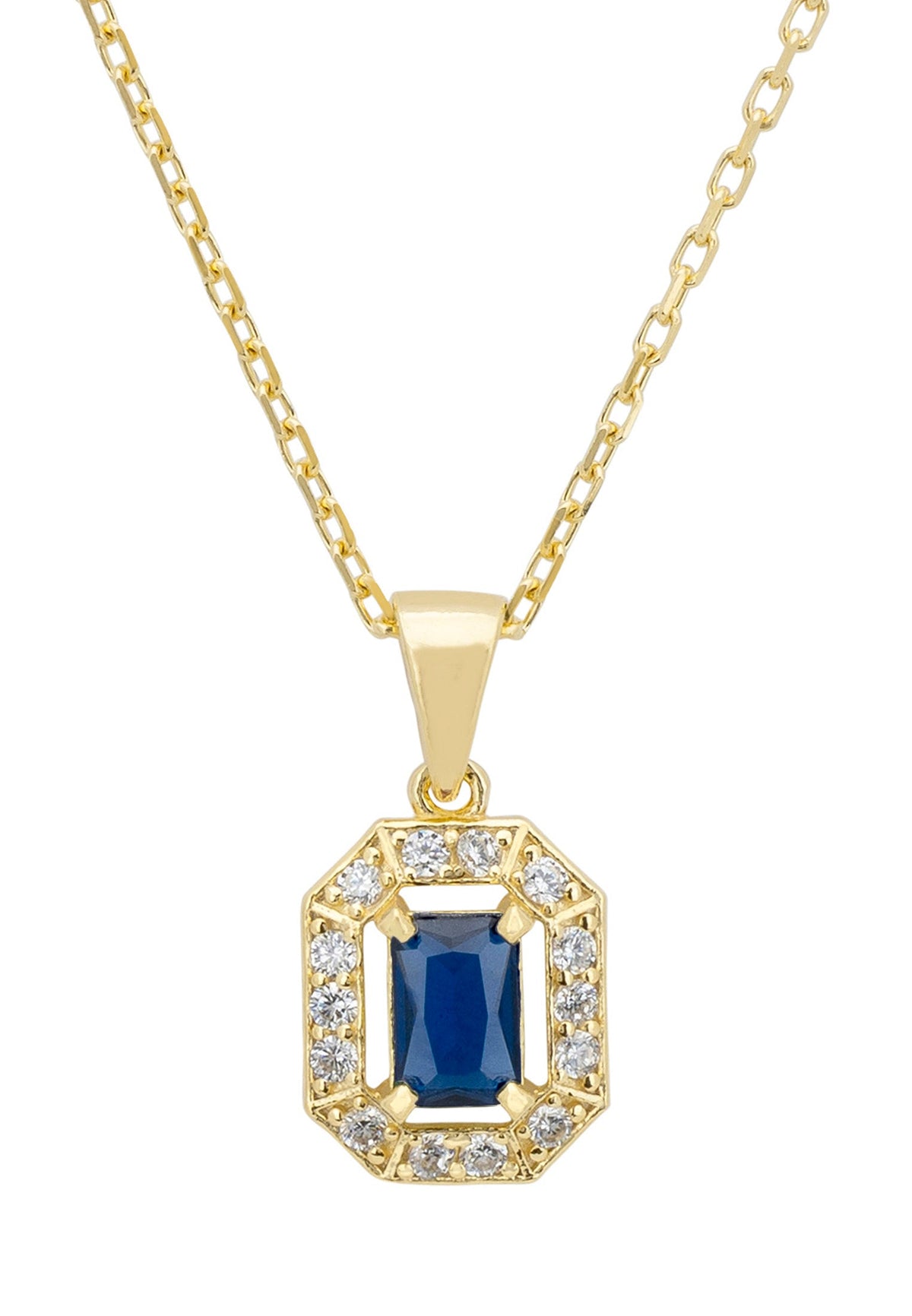 Whistledown Gemstone Pendant Necklace Sapphire Gold