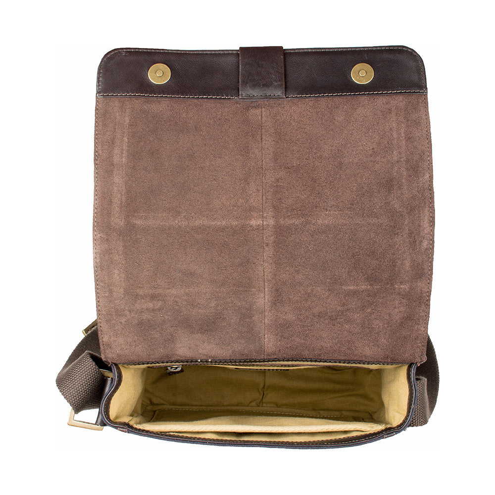 Aiden Medium Canvas and Leather Crossbody