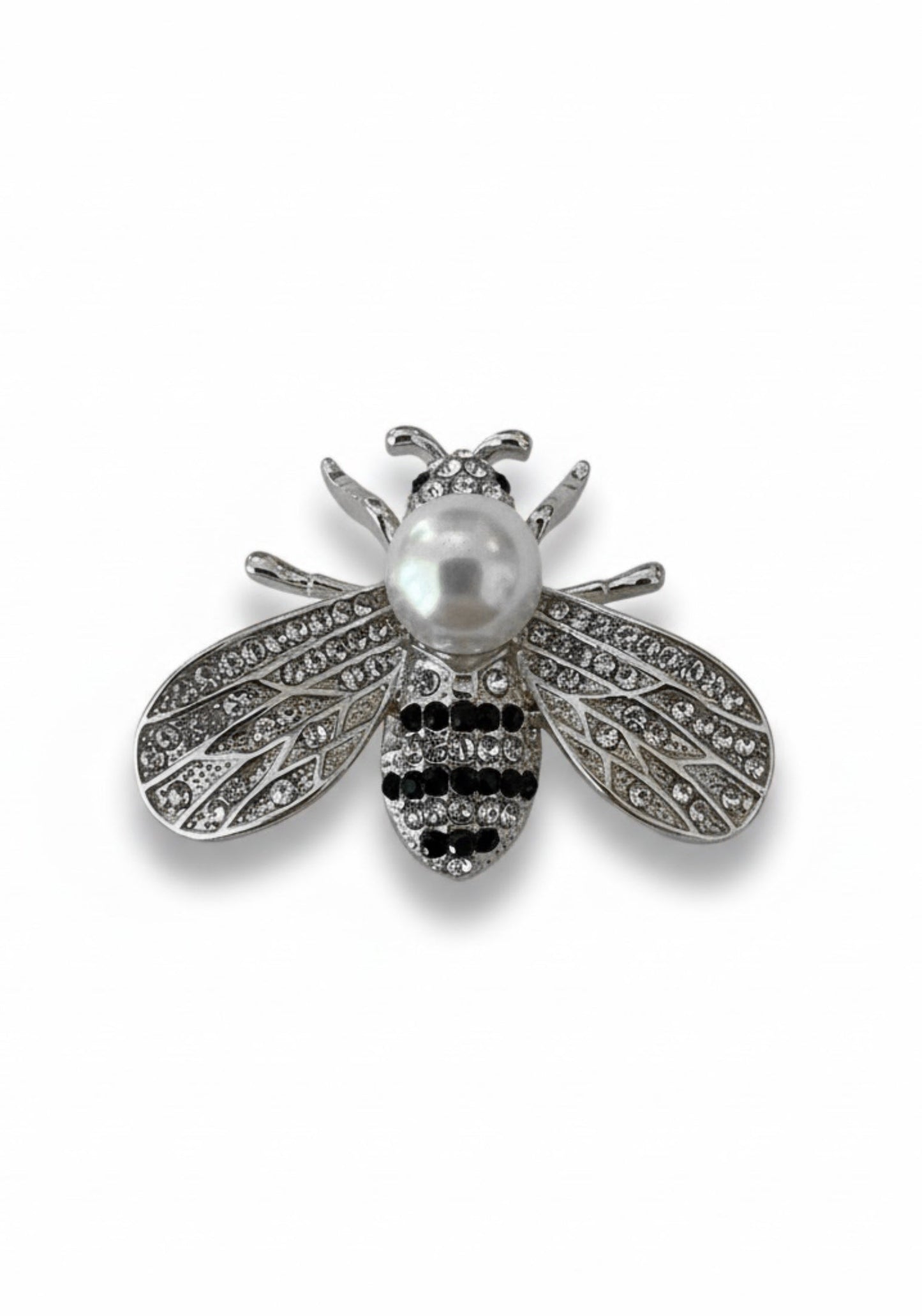 Bumble Bee Brooch Silver