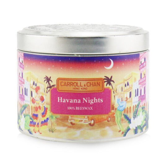 The CANDLE COMPANY (CARROLL & CHAN) - 100% Beeswax Tin Candle - Havana Nights