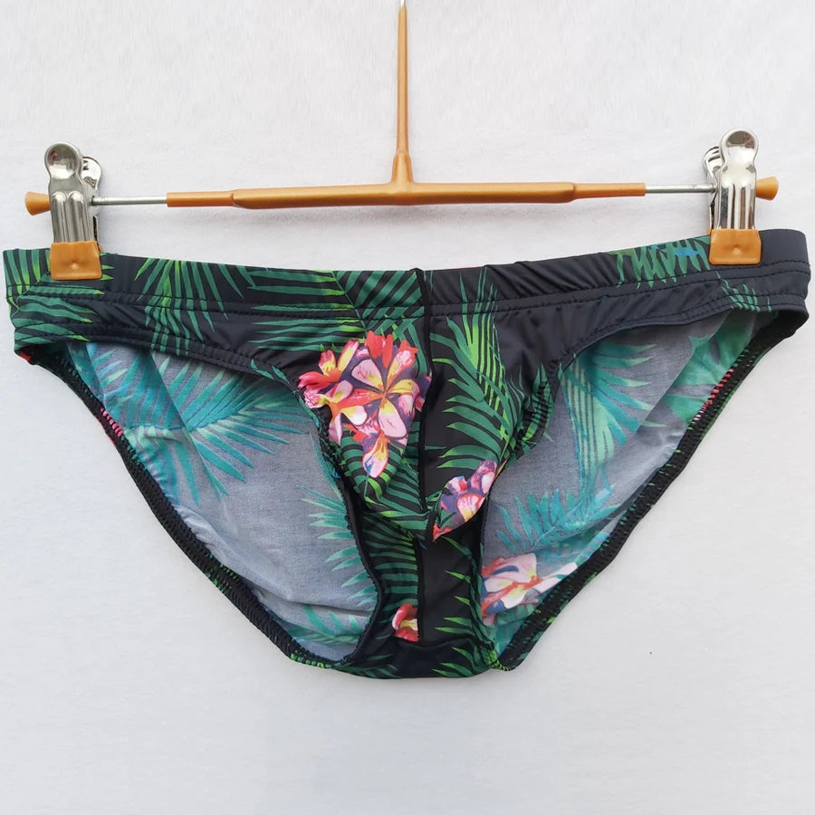 Men's Printed Silk Underwear Brief