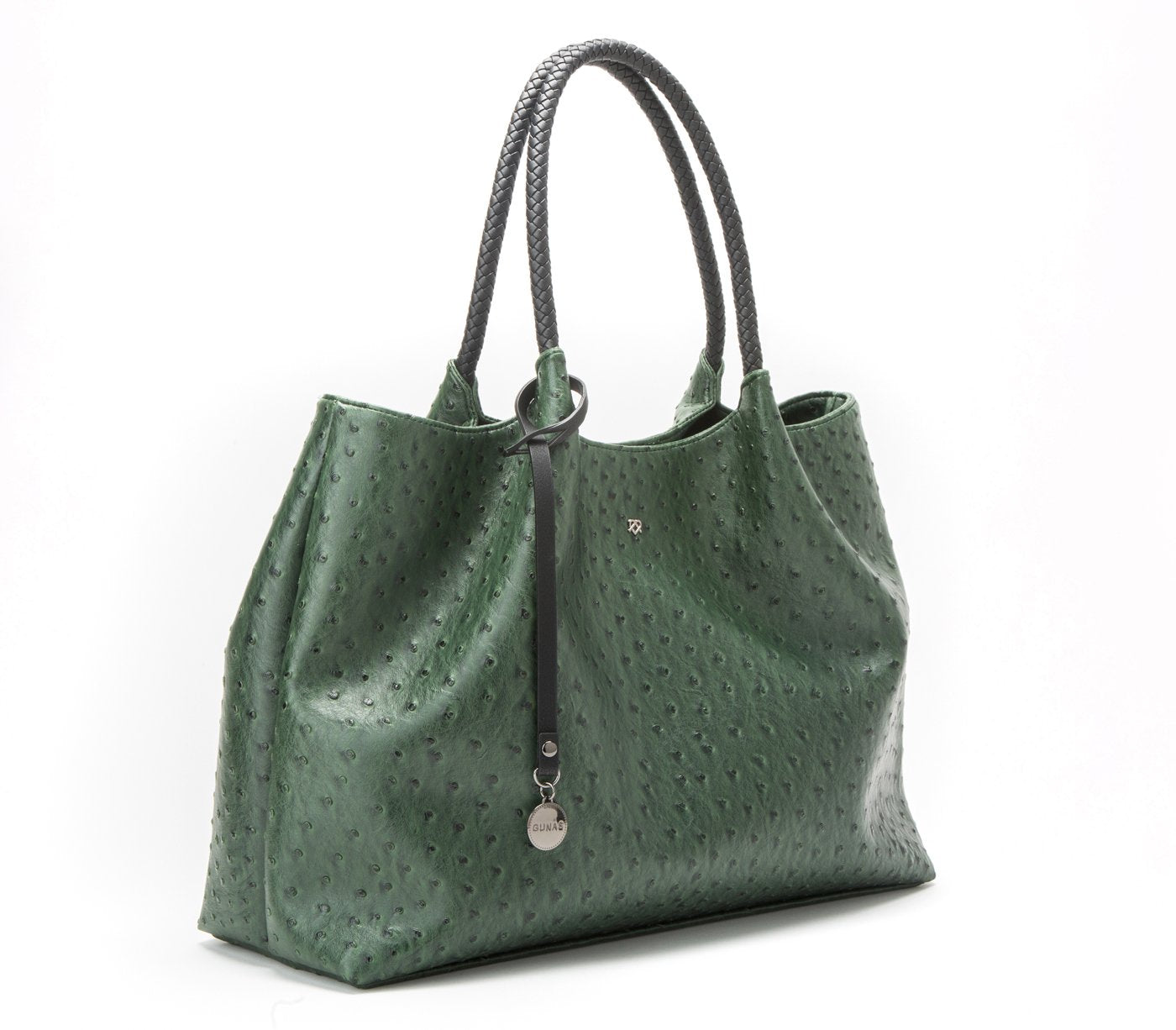 Naomi - Dark Green Vegan Leather Tote Bag