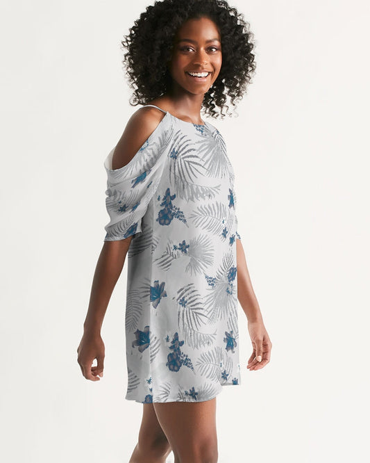 Find Your Coast® Palm Soul Open Shoulder A-Line Dress