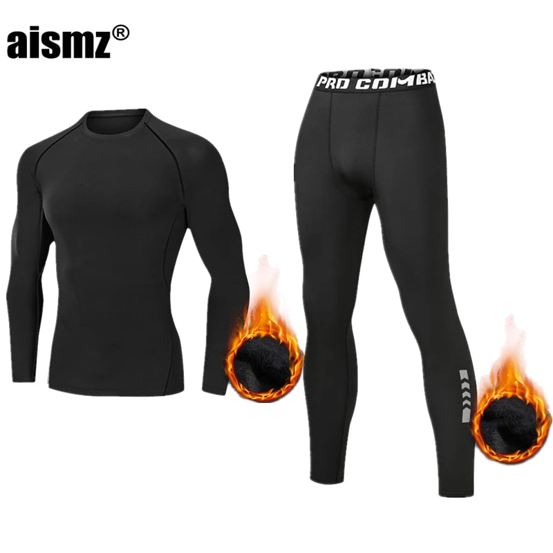 Compression Fleece Winter Long Johns Thermal Underwear