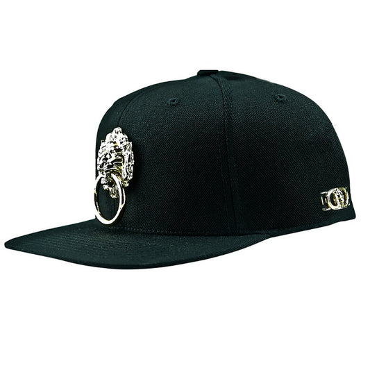 Large Metal Lion Snapback Hat