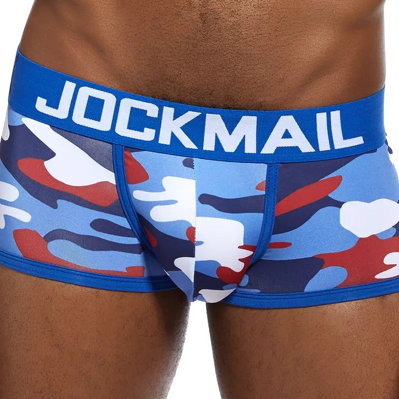 Calzoncillos tipo slip de seda helada con estampado de camuflaje para hombre de JOCKMAIL