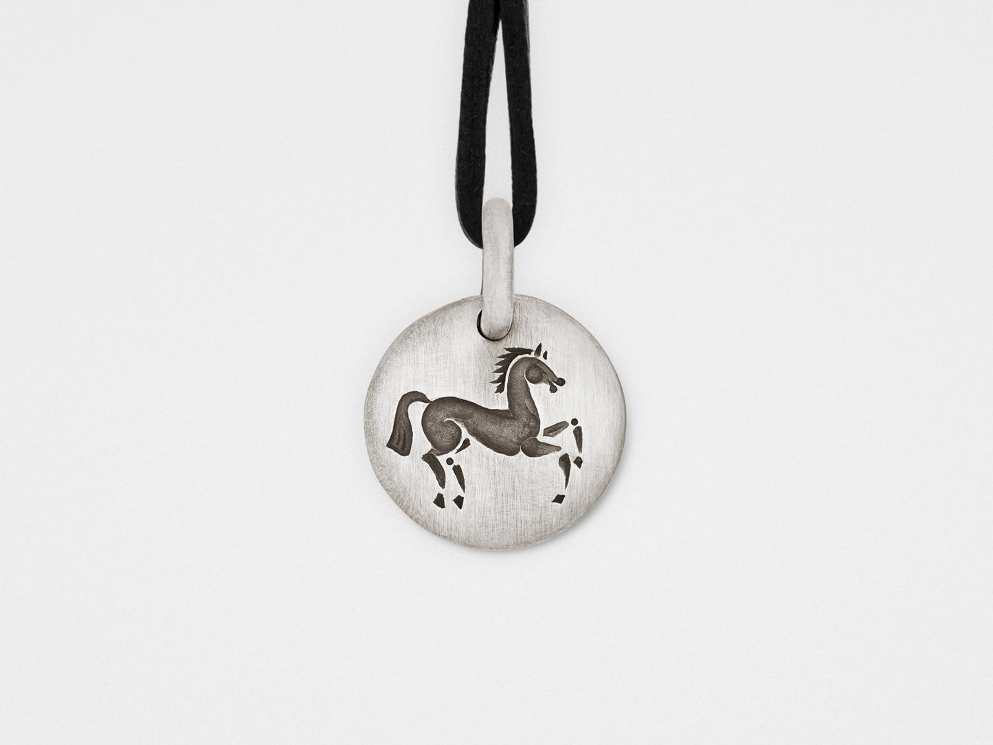 Horse Charm Pendant in Sterling Silver