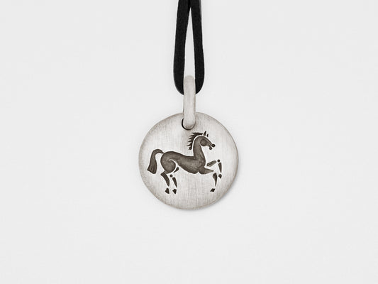Horse Charm Pendant in Sterling Silver
