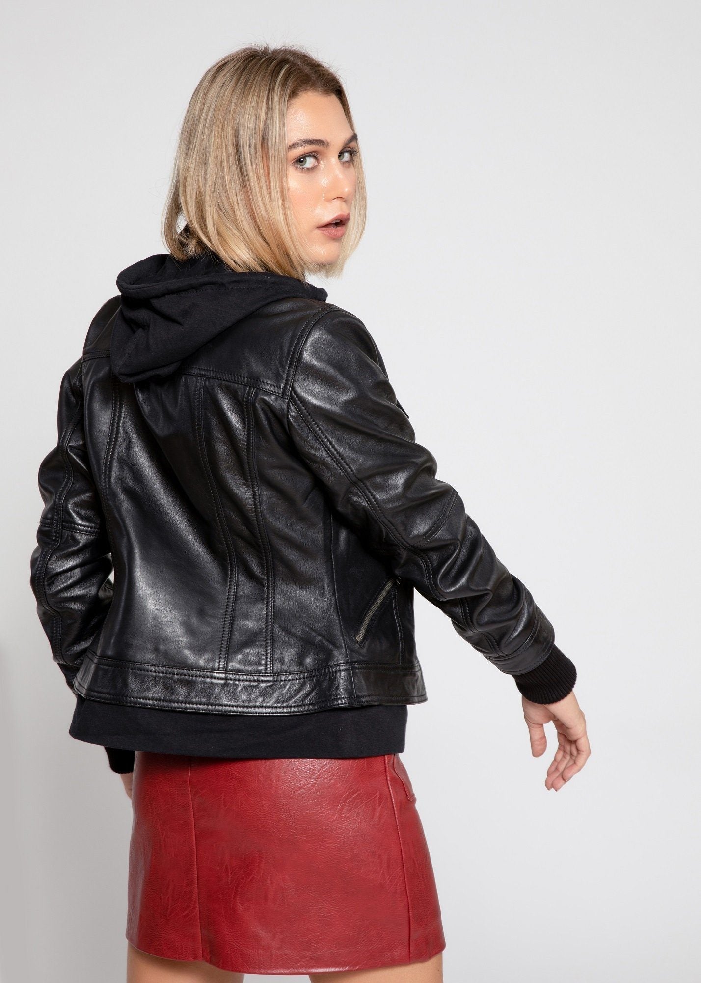 Chaqueta de cuero para mujer Annalise