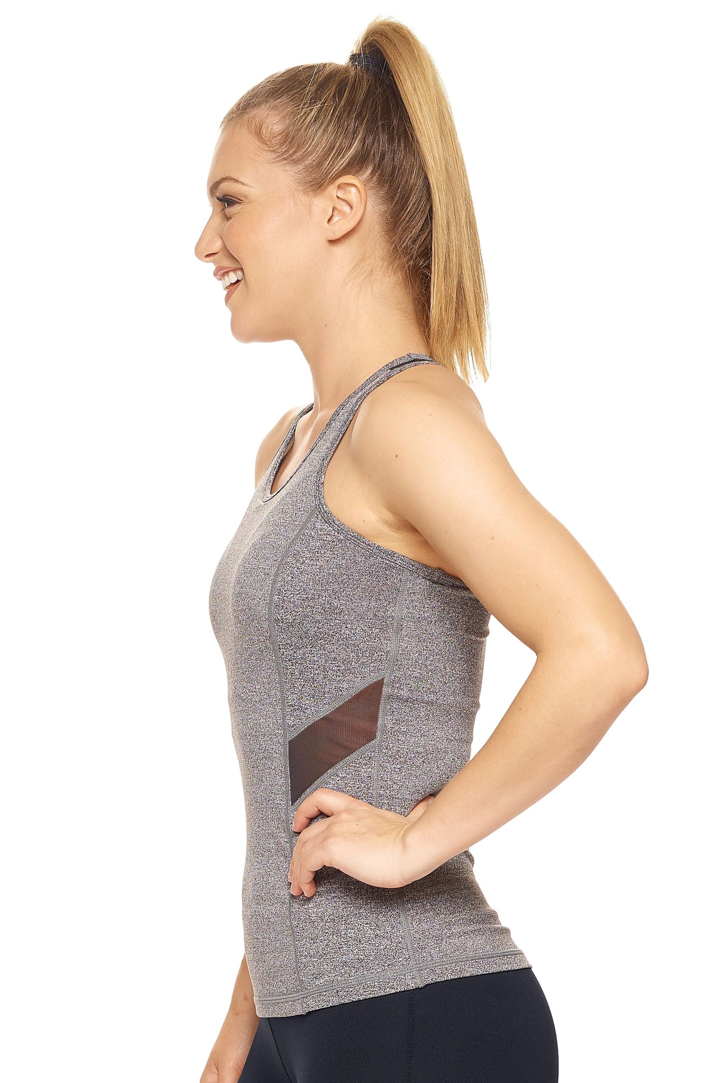 Airstretch™ Mesh Panel Racerback Tank