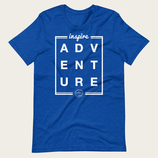 Inspire Adventure Tee - Heather True Royal