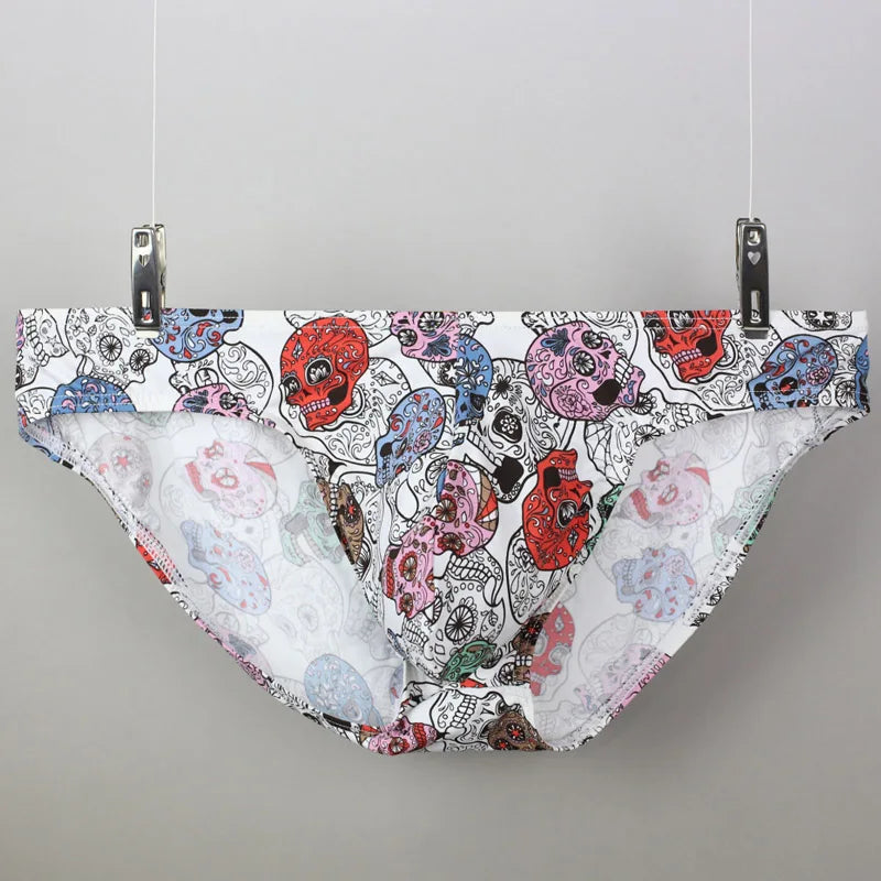 Men's Printed Silk Underwear Brief