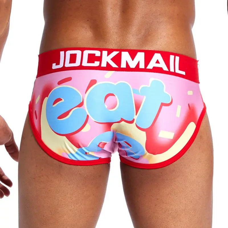 Calzoncillos tipo slip de seda helada para hombre de JOCKMAIL con estampado divertido y divertido (21 diseños)