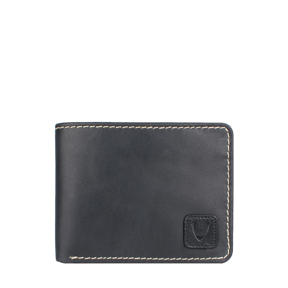 Camel Stitch RFID Blocking Bifold Leather Wallet