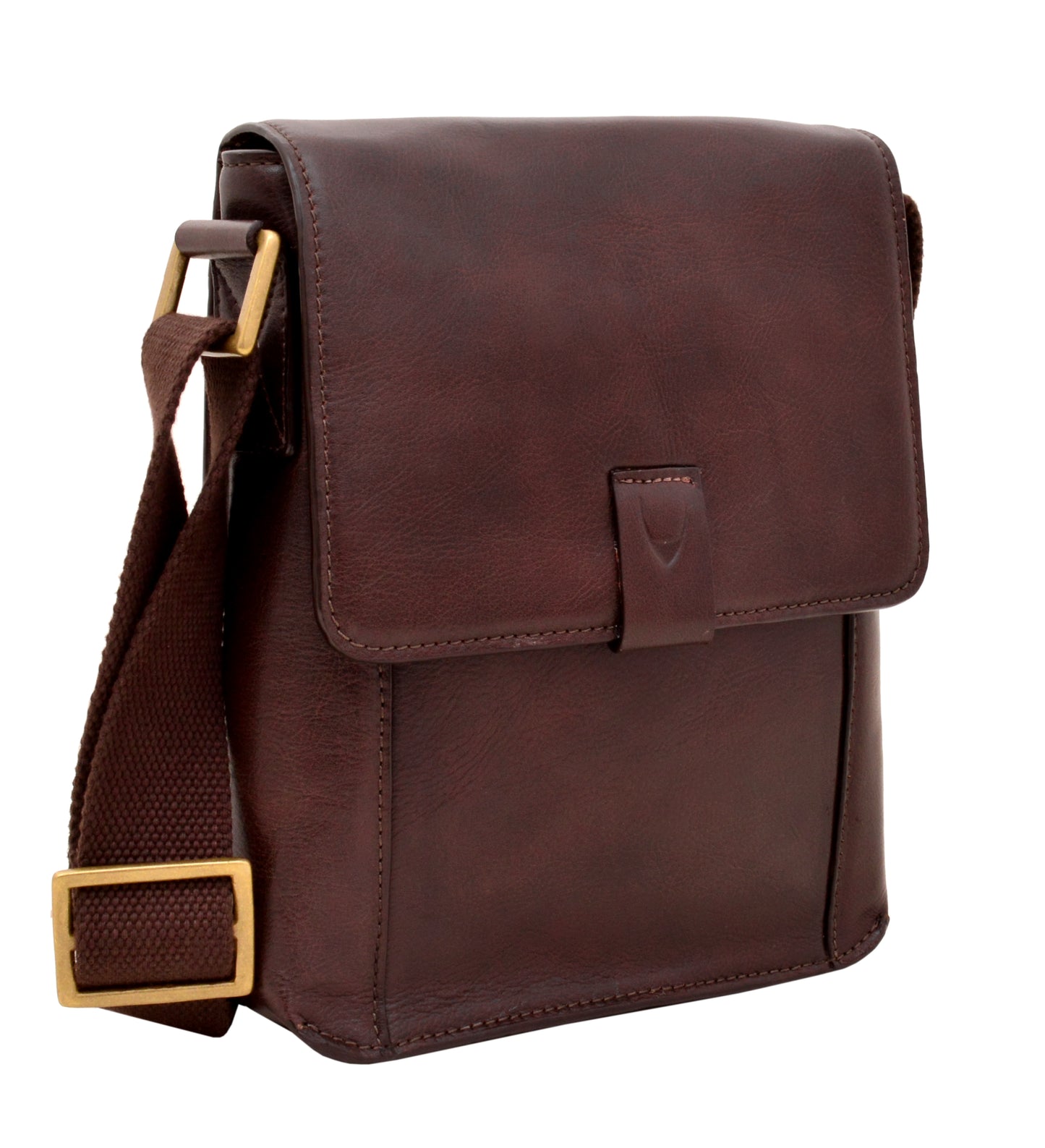 Aiden Small Leather Messenger Cross Body Bag