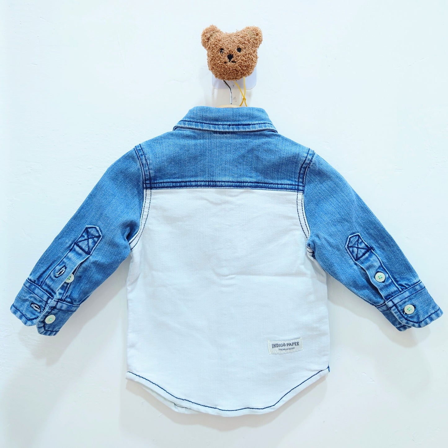 Boy's Denim Button-Up Rocket Shirt