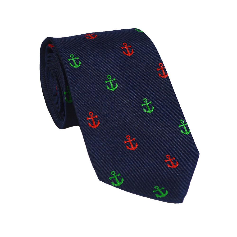 Anchor Necktie - Port & Starboard, Woven Silk