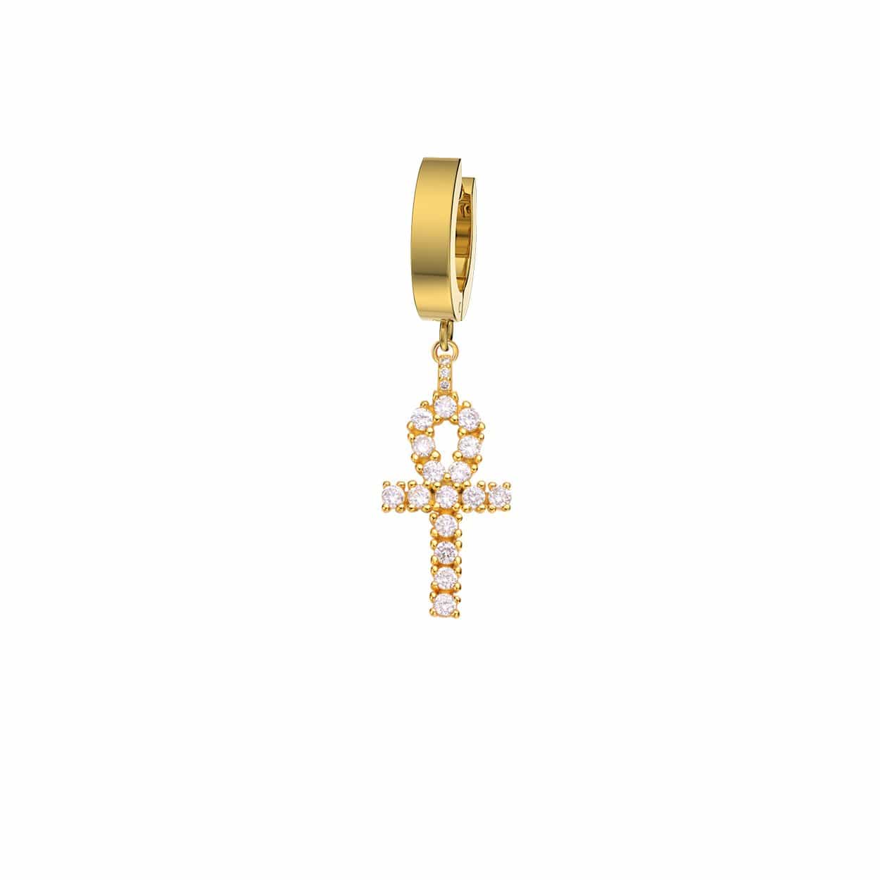 Mister Gem Ankh Earring