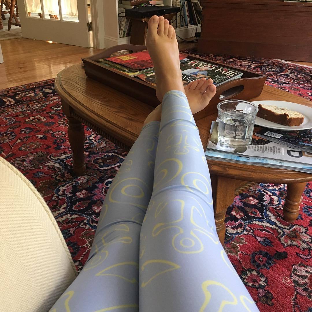 Anchor Dream Leggings - Light Blue