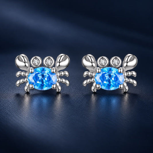 925 Sterling Silver White Gold Plated CZ Earrings for Women