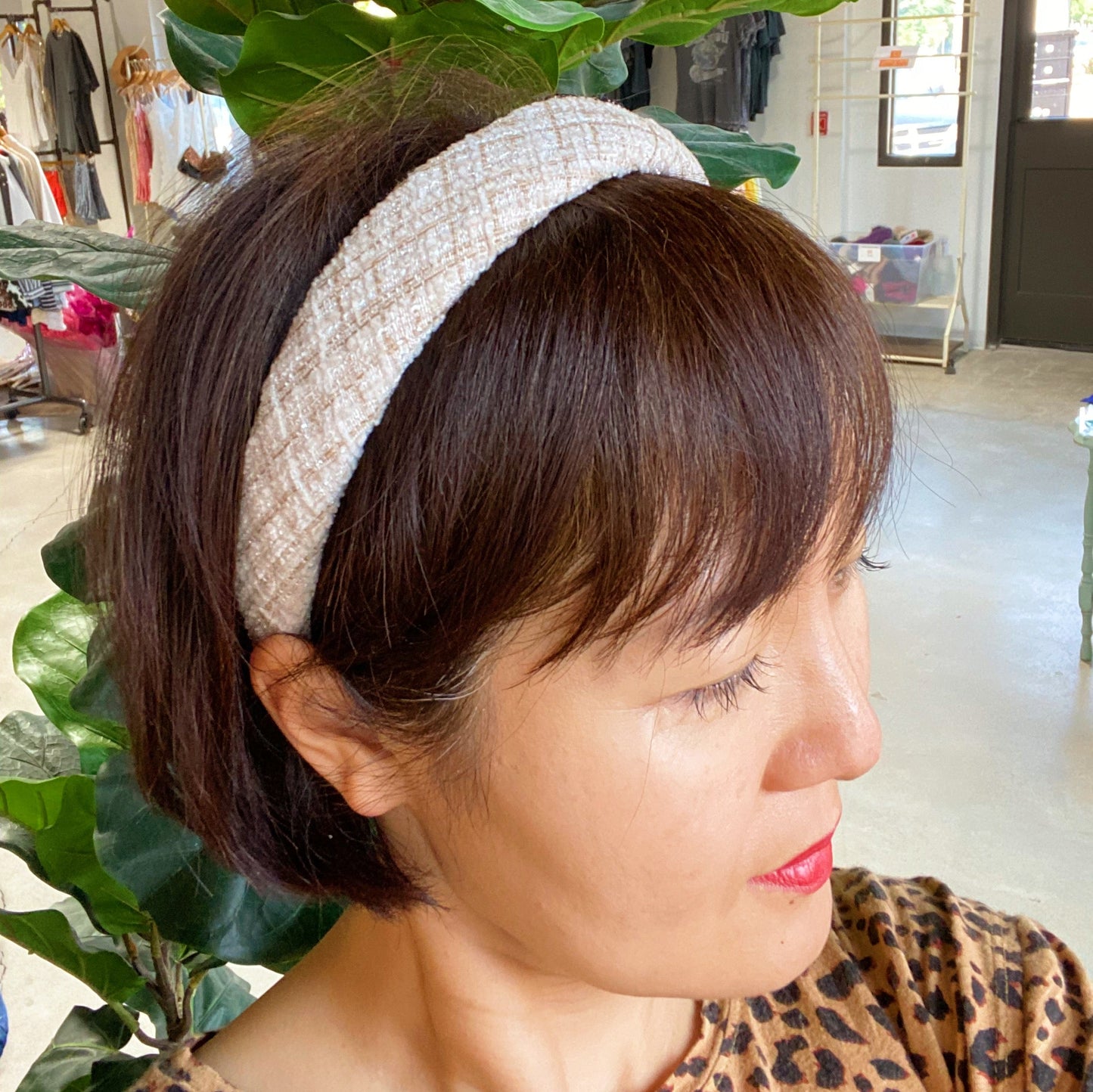 Diadema de tweed Astoria