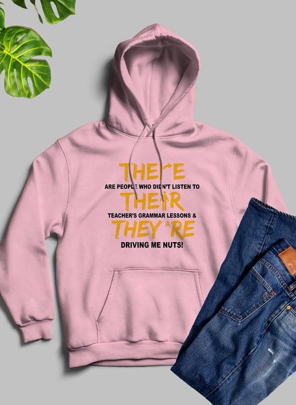 Sudadera con capucha "There Their &amp; They're"