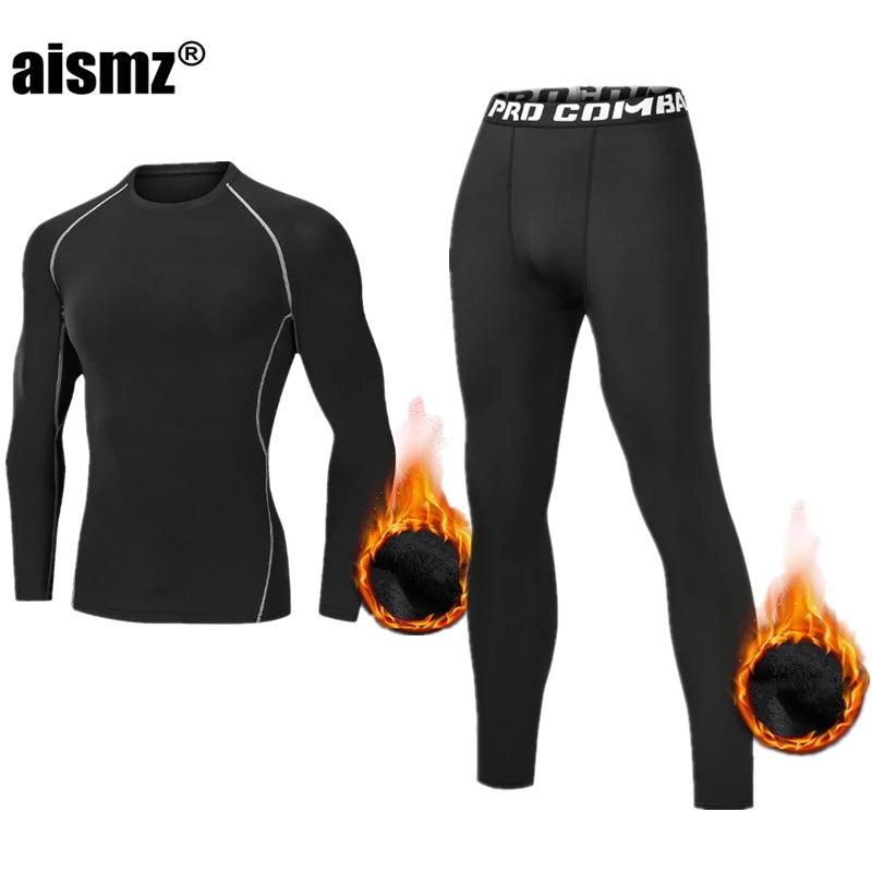 Compression Fleece Winter Long Johns Thermal Underwear