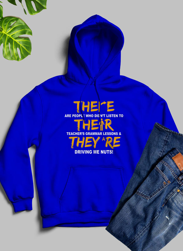 Sudadera con capucha "There Their &amp; They're"