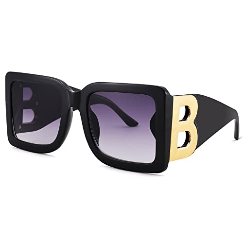 Bold Luxurious One Sunglasses (Black & Grey)