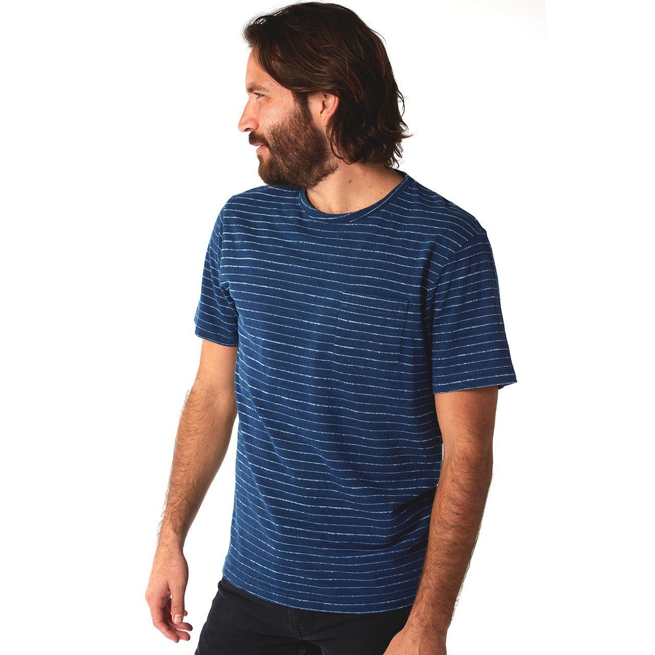 Camiseta Lucas Indigo Jacquard