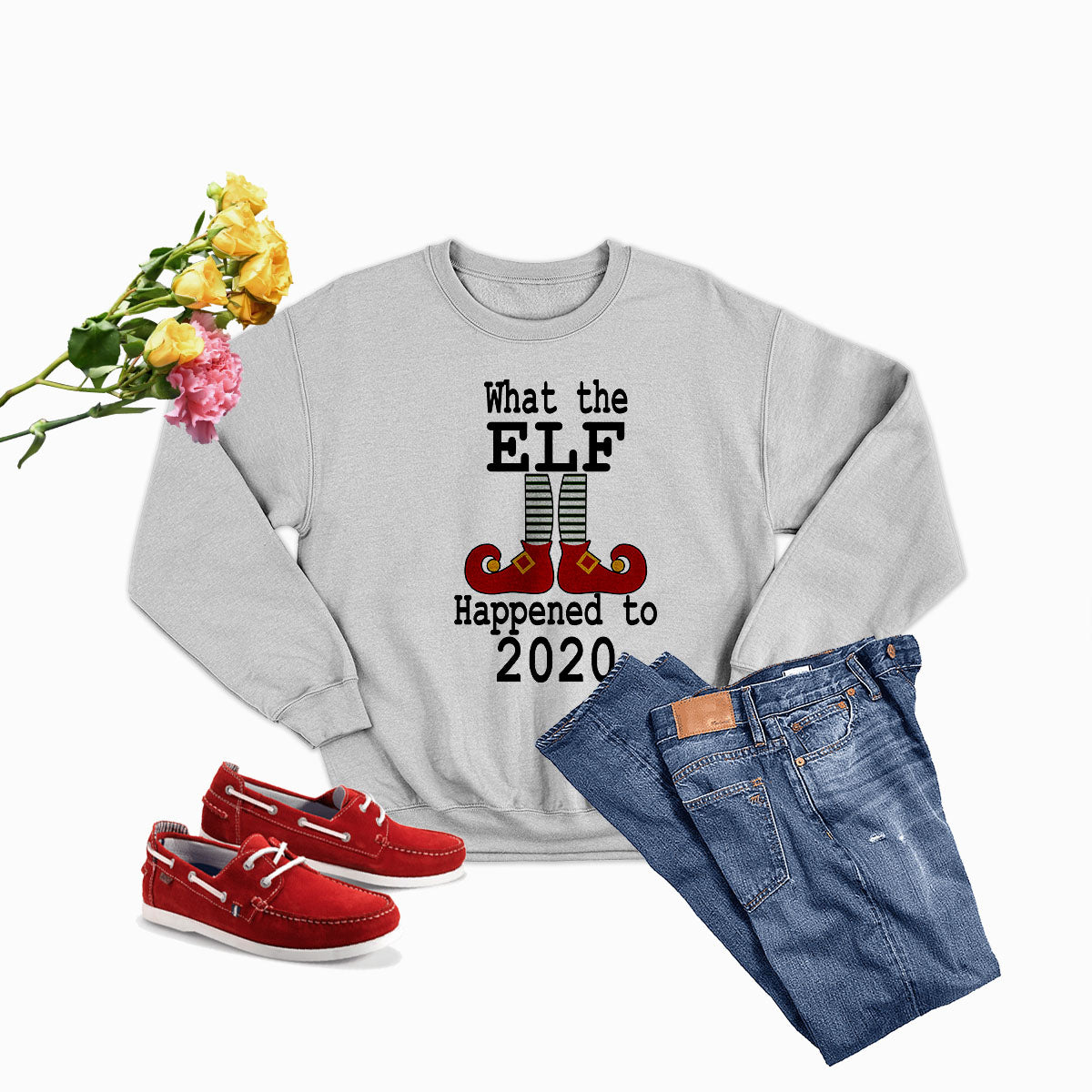 Sudadera con capucha What the Elf happened to 2020