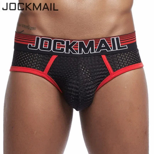 JOCKMAIL Men's Tanga Soft Mesh Underwear Brief