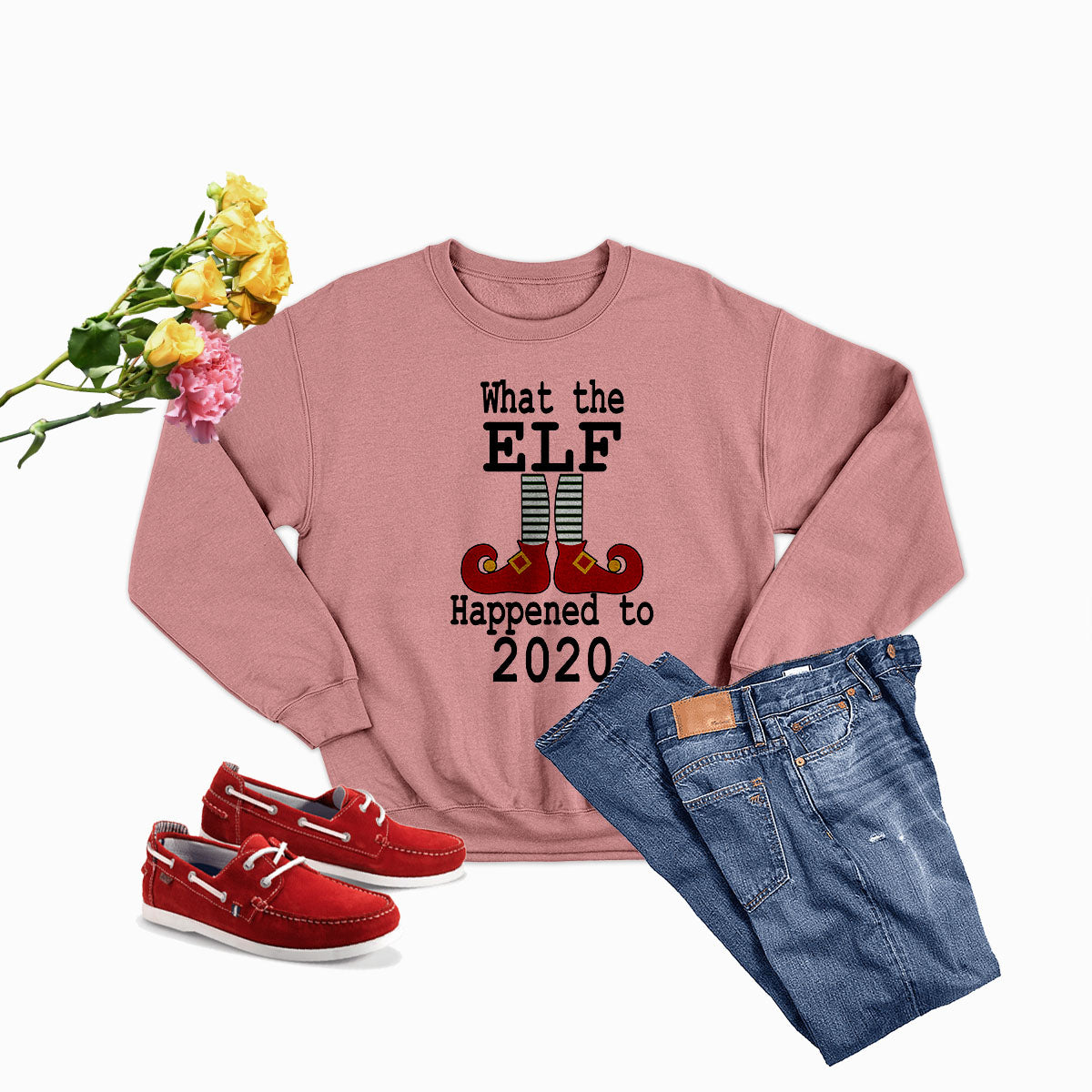 Sudadera con capucha What the Elf happened to 2020