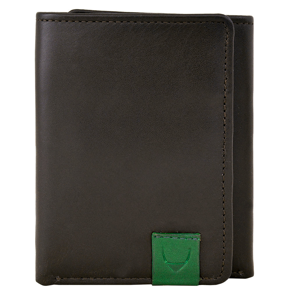 Dylan Compact Trifold Leather Wallet With ID Window