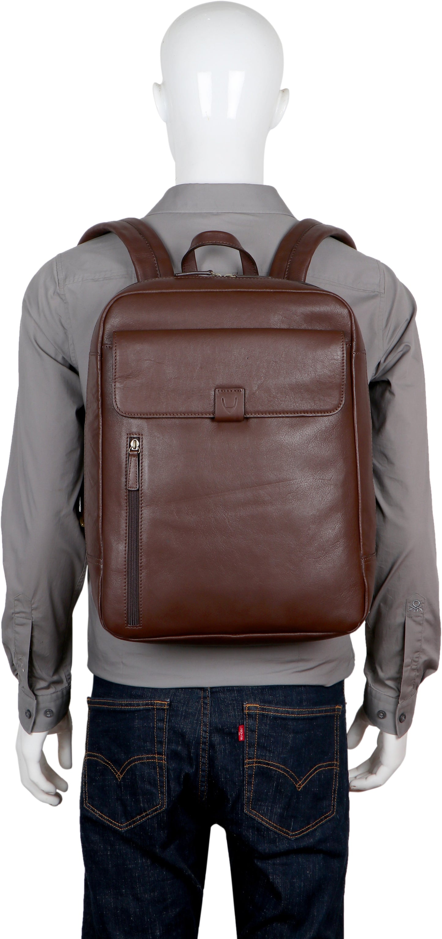 Hidesign Aiden Large Multi-Functional Leather Backpack