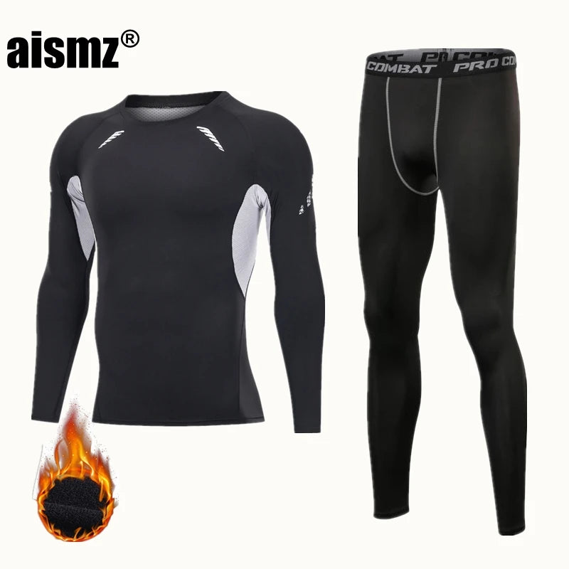 Compression Fleece Winter Long Johns Thermal Underwear