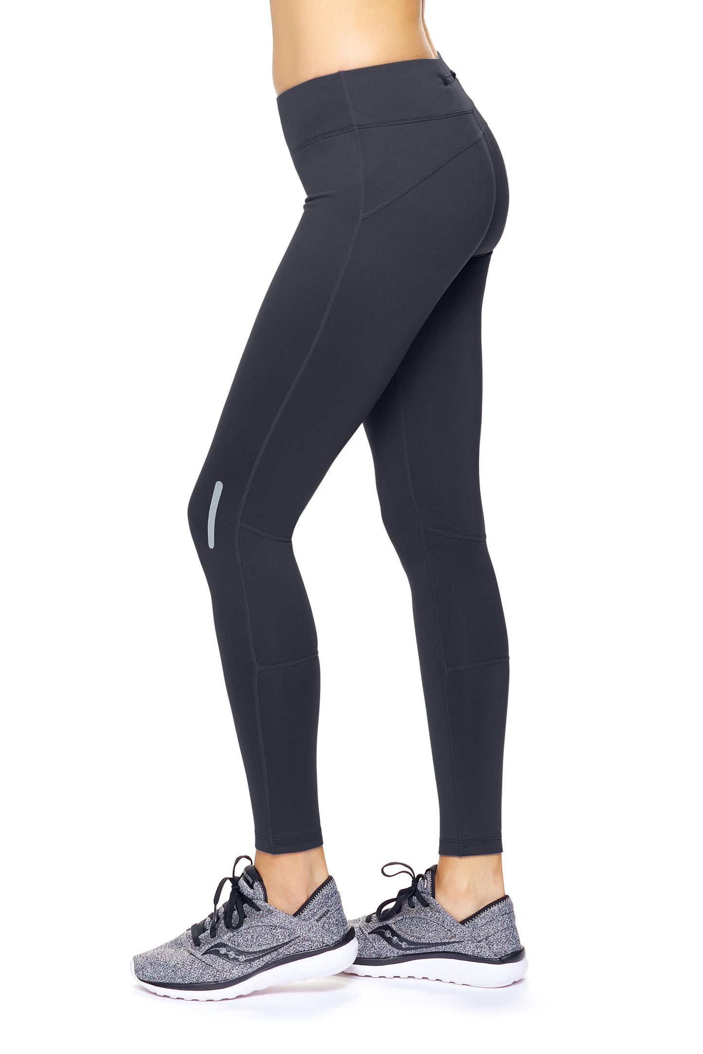 Mid-Rise Zip Pocket Full Length Leggings